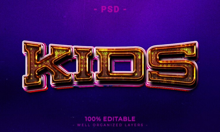 PSD maqueta de estilo de efecto de logotipo y texto editable en 3d con fondo abstracto oscuro