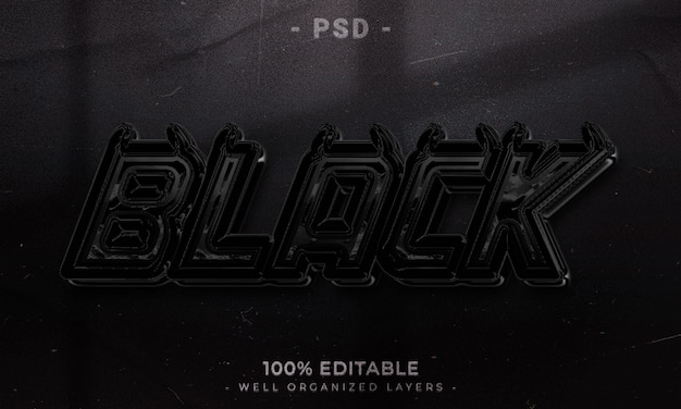Maqueta de estilo de efecto de logotipo y texto editable en 3d con fondo abstracto oscuro