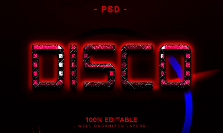 PSD maqueta de estilo de efecto de logotipo y texto editable en 3d con fondo abstracto oscuro