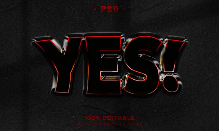 PSD maqueta de estilo de efecto de logotipo y texto editable en 3d con fondo abstracto oscuro