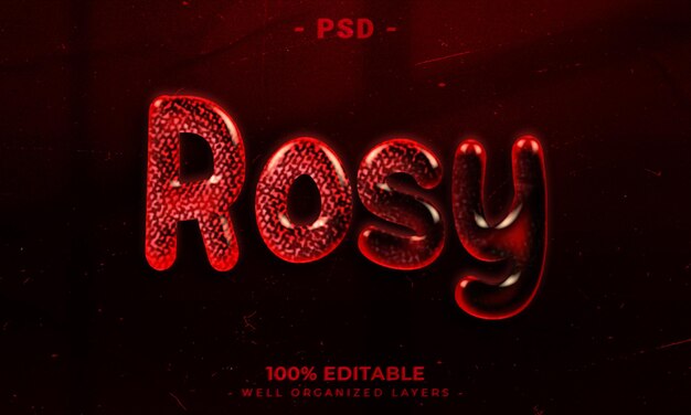 Maqueta de estilo de efecto de logotipo y texto editable en 3d con fondo abstracto oscuro
