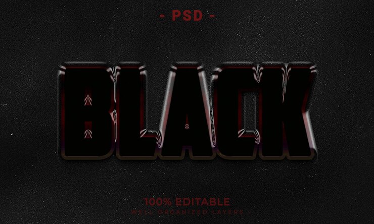 PSD maqueta de estilo de efecto de logotipo y texto editable en 3d psd con fondo abstracto oscuro