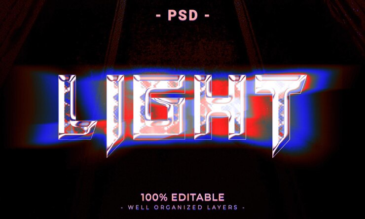 PSD maqueta de estilo de efecto de logotipo y texto editable en 3d psd con fondo abstracto oscuro