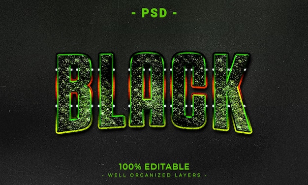 Maqueta de estilo de efecto de logotipo y texto editable en 3d PSD con fondo abstracto oscuro