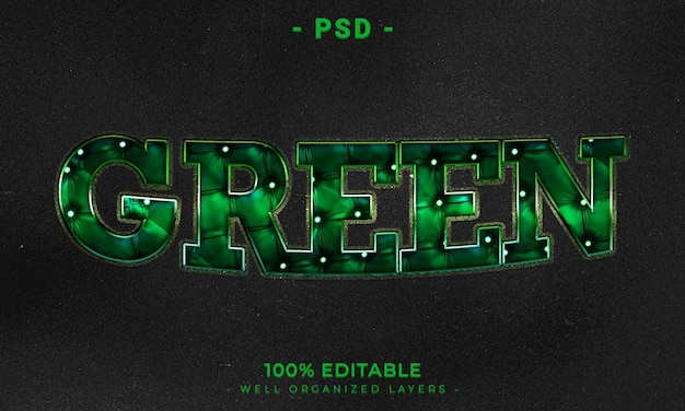 Maqueta de estilo de efecto de logotipo y texto editable en 3d PSD con fondo abstracto oscuro