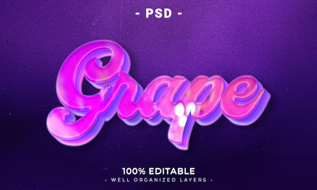 Maqueta de estilo de efecto de logotipo y texto editable en 3d PSD con fondo abstracto oscuro