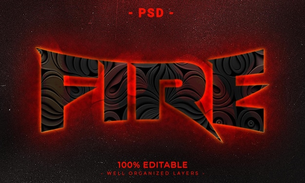 Maqueta de estilo de efecto de logotipo y texto editable en 3d PSD con fondo abstracto oscuro