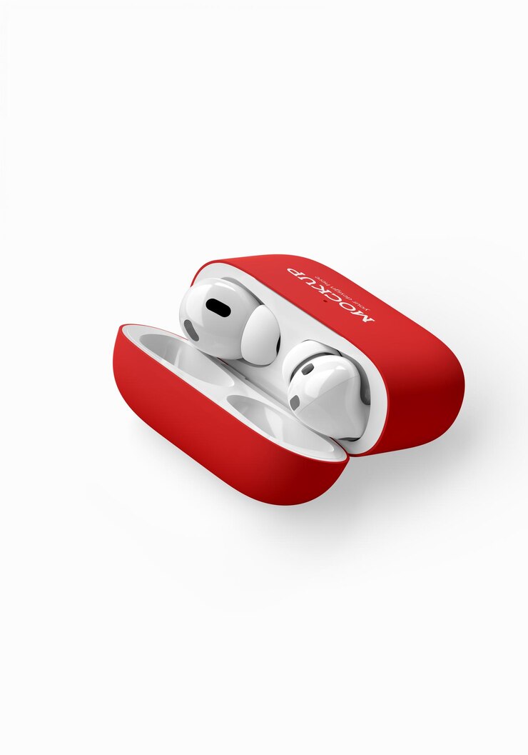 PSD maqueta de estuche para auriculares