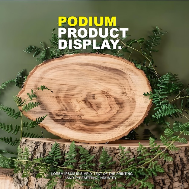 PSD maqueta de exhibición en el escenario del podio para la presentación del producto podio para la exhibición del producto