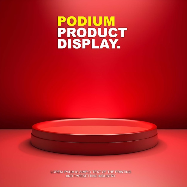 maqueta de exhibición de producto de escenario de podio elegante y lujosa para presentación de producto de espectáculo