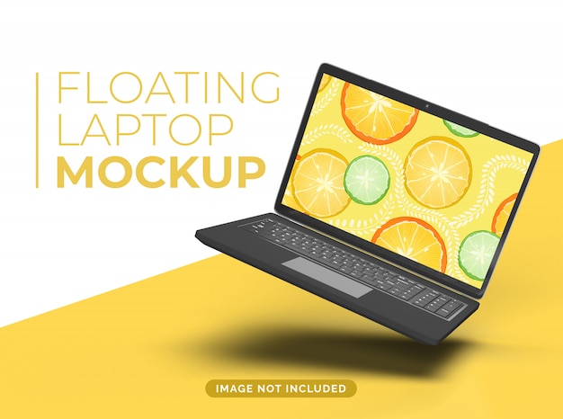 Maqueta flotante para laptop