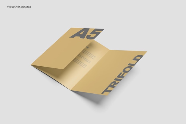 Maqueta de folleto tríptico A5