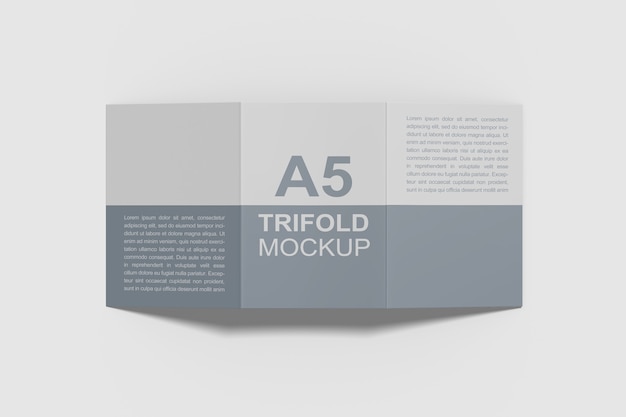 Maqueta de folleto tríptico A5