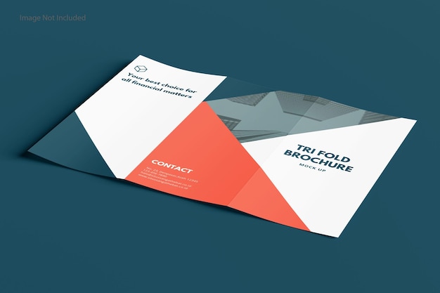 Maqueta de Folleto Tríptico Premium Psd