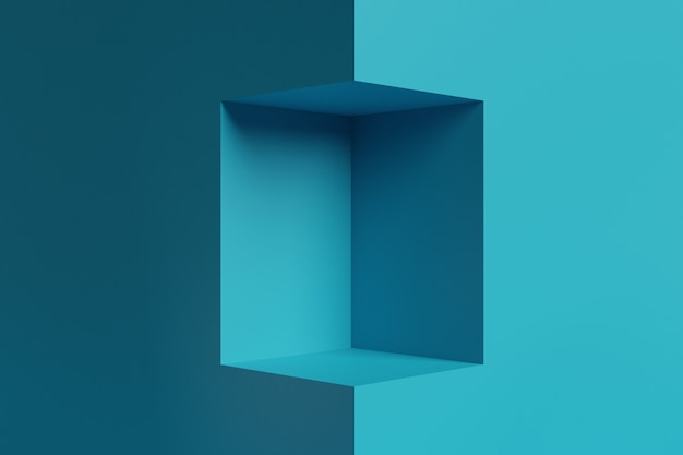 Maqueta de fondo de pantalla de escenario de renderizado 3D para Scene Creator