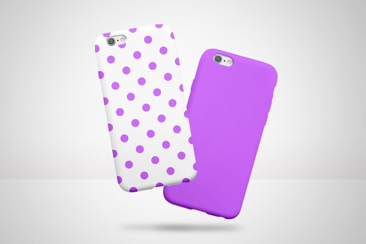 PSD maqueta de fundas para smarphone