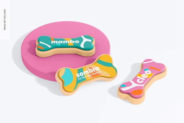 Maqueta de galletas de hueso
