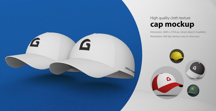PSD maqueta de gorra aislada