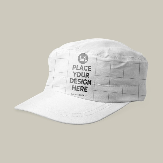 Maqueta de gorra blanca psd