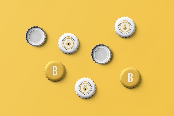 PSD maqueta de gorra de cerveza