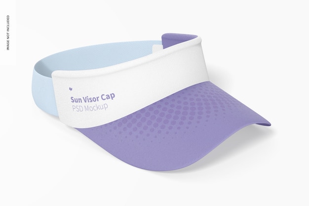 PSD maqueta de gorra con visera solar, vista derecha