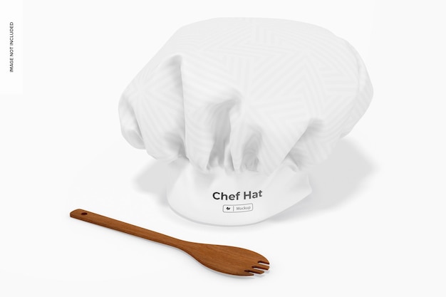 Maqueta de gorro de chef, con cuchara