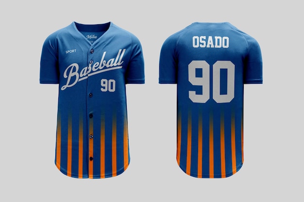 Maqueta de jersey de béisbol