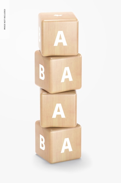 Maqueta de Juego de Bloques de Madera para Bebé