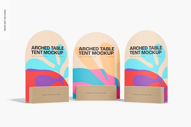 Maqueta de juego de carpa de mesa arqueada