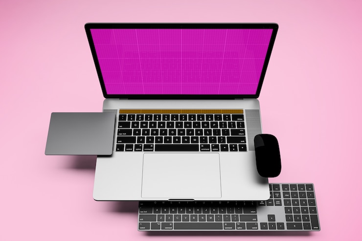 PSD maqueta de laptop pro