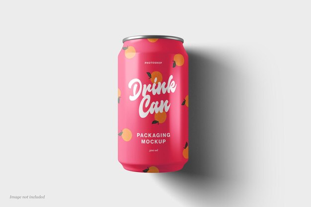 Maqueta de una lata de bebidas