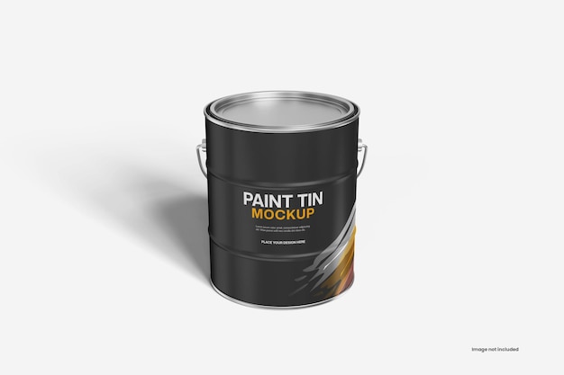 Maqueta de lata de pintura