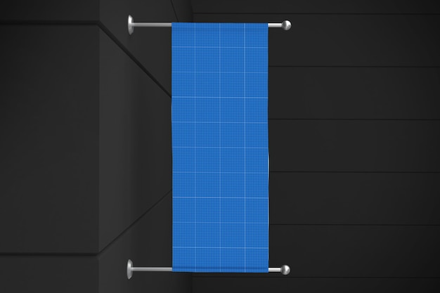 Maqueta de letrero de bandera