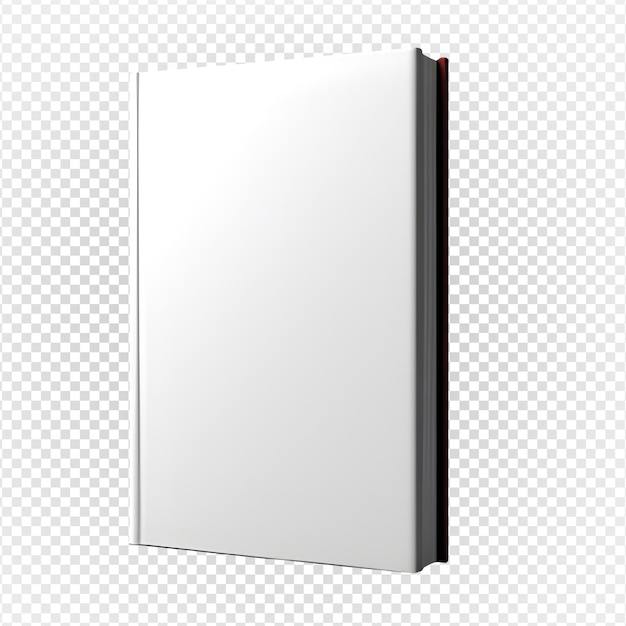 PSD maqueta de libro en blanco aislada en un fondo transparente libro a4 vacío png generativo ai