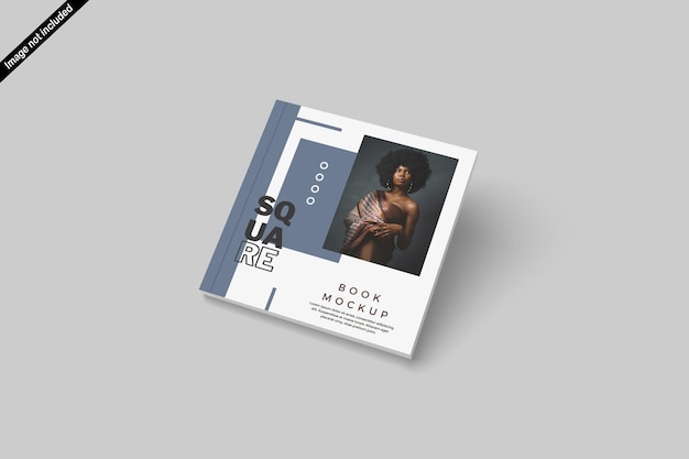 Maqueta de libro cuadrado