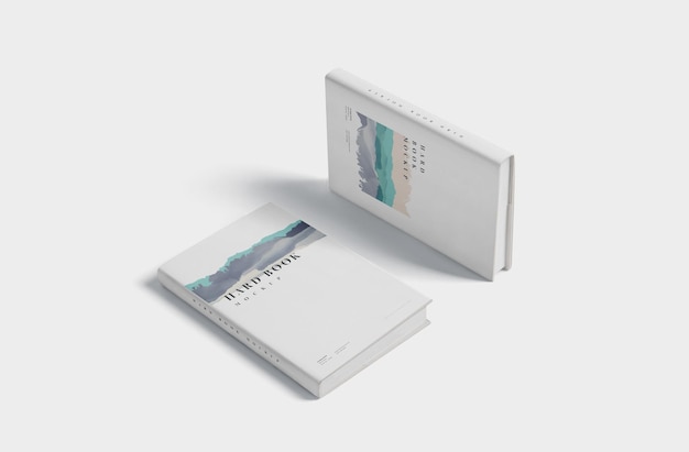 Maqueta de libro duro