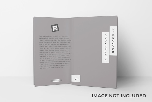 maqueta de libro de tapa dura de alta resolución
