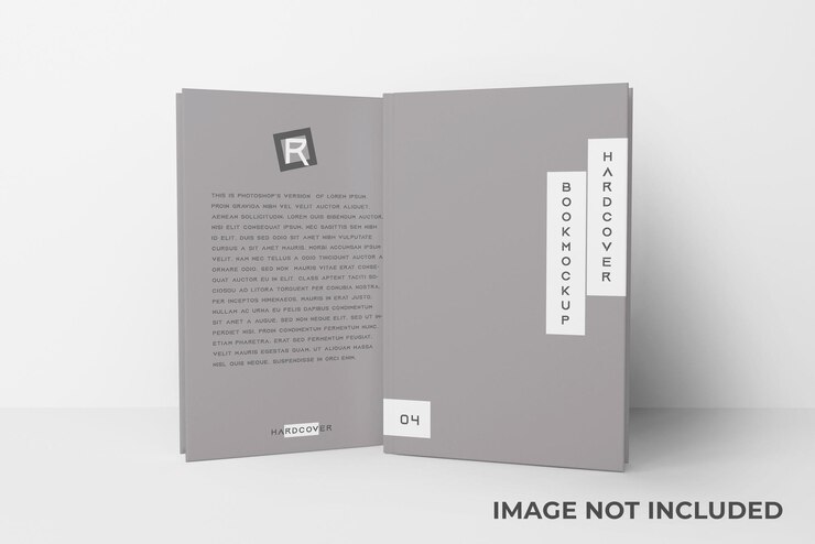 PSD maqueta de libro de tapa dura de alta resolución