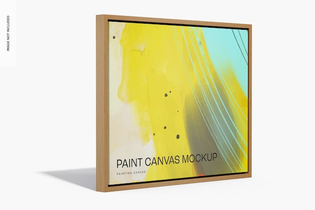 Maqueta de Lienzo de Pintura, Vista Izquierda