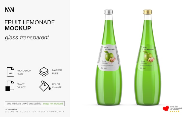 Maqueta de limonada de frutas