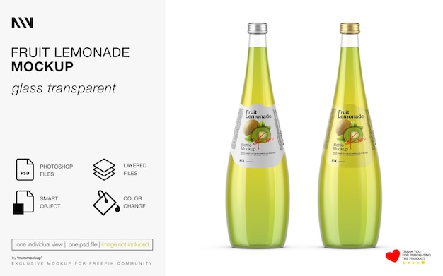 Maqueta de limonada de frutas