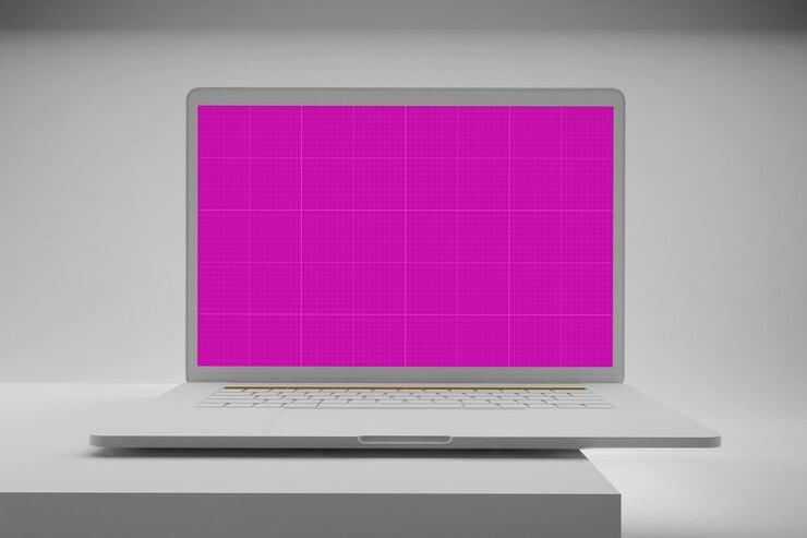 PSD maqueta limpia para computadora portátil
