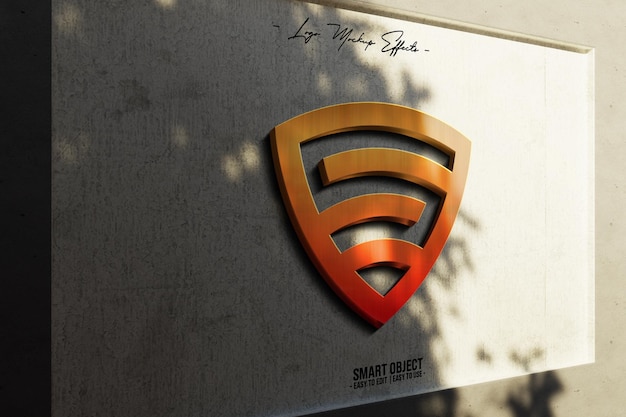 Maqueta-de-logo-con-logo-3D-en-pared