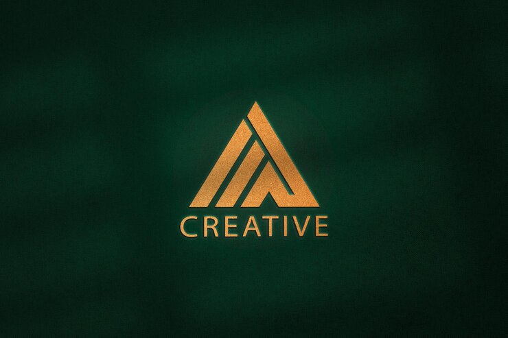 PSD maqueta de logo en la pared verde