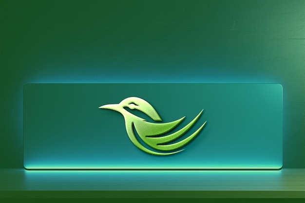 Maqueta de logotipo 3d de luz de neón psd