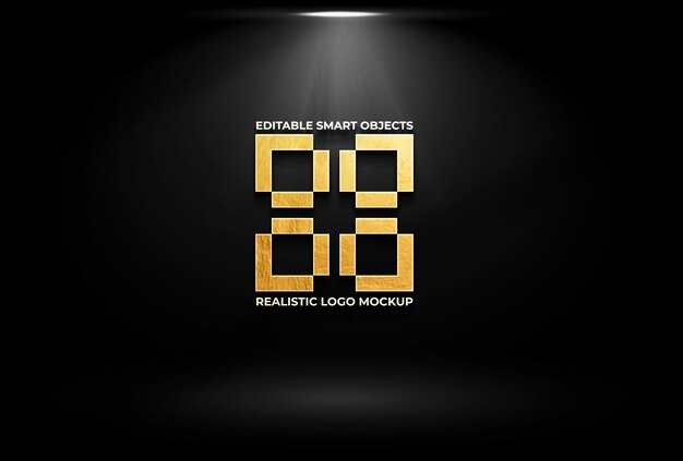 Maqueta de logotipo 3d