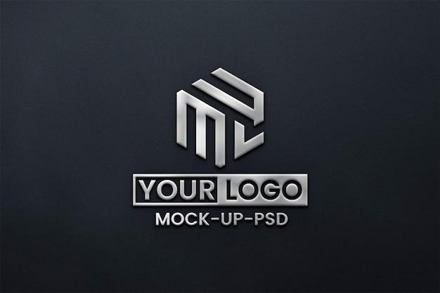 Maqueta de logotipo 3d
