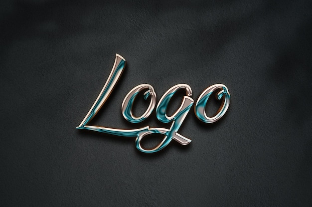 Maqueta de logotipo de belleza de lujo