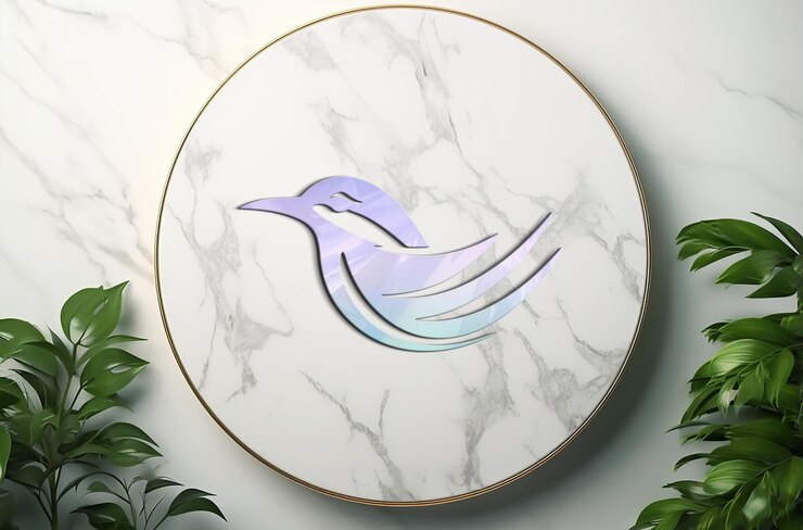 PSD maqueta de logotipo de belleza de lujo