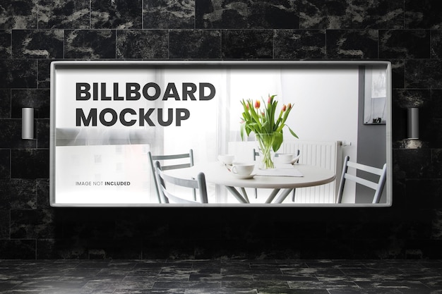 maqueta de logotipo de billboard psd